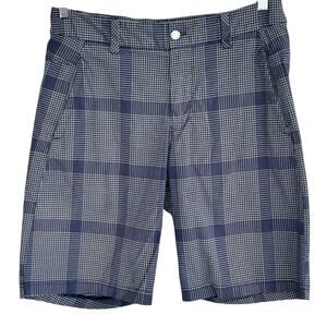 Lululemon Kahuna 2.0 Plaid Golf Shorts Mens 34 Preppy Athleisure Vacation Summer